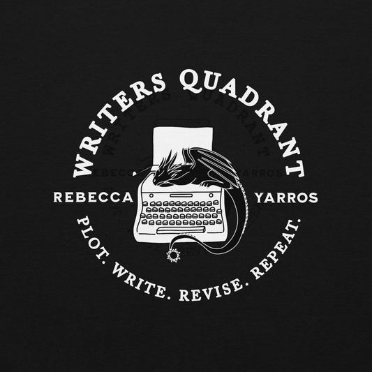 Writers Quadrant Curved Unisex Heavy Blend Hoodie (White Text)