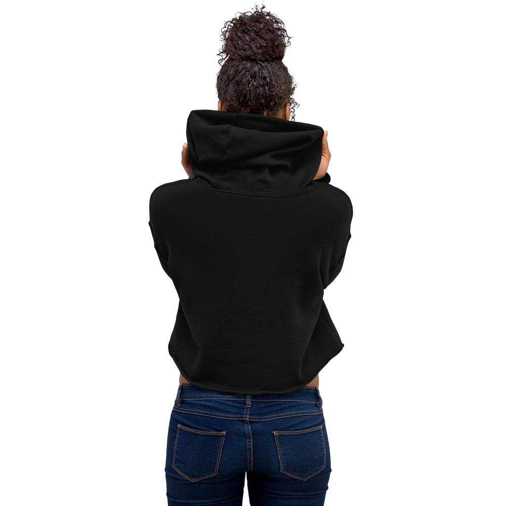 Flygirls Stamp Crop Hoodie (White Text)