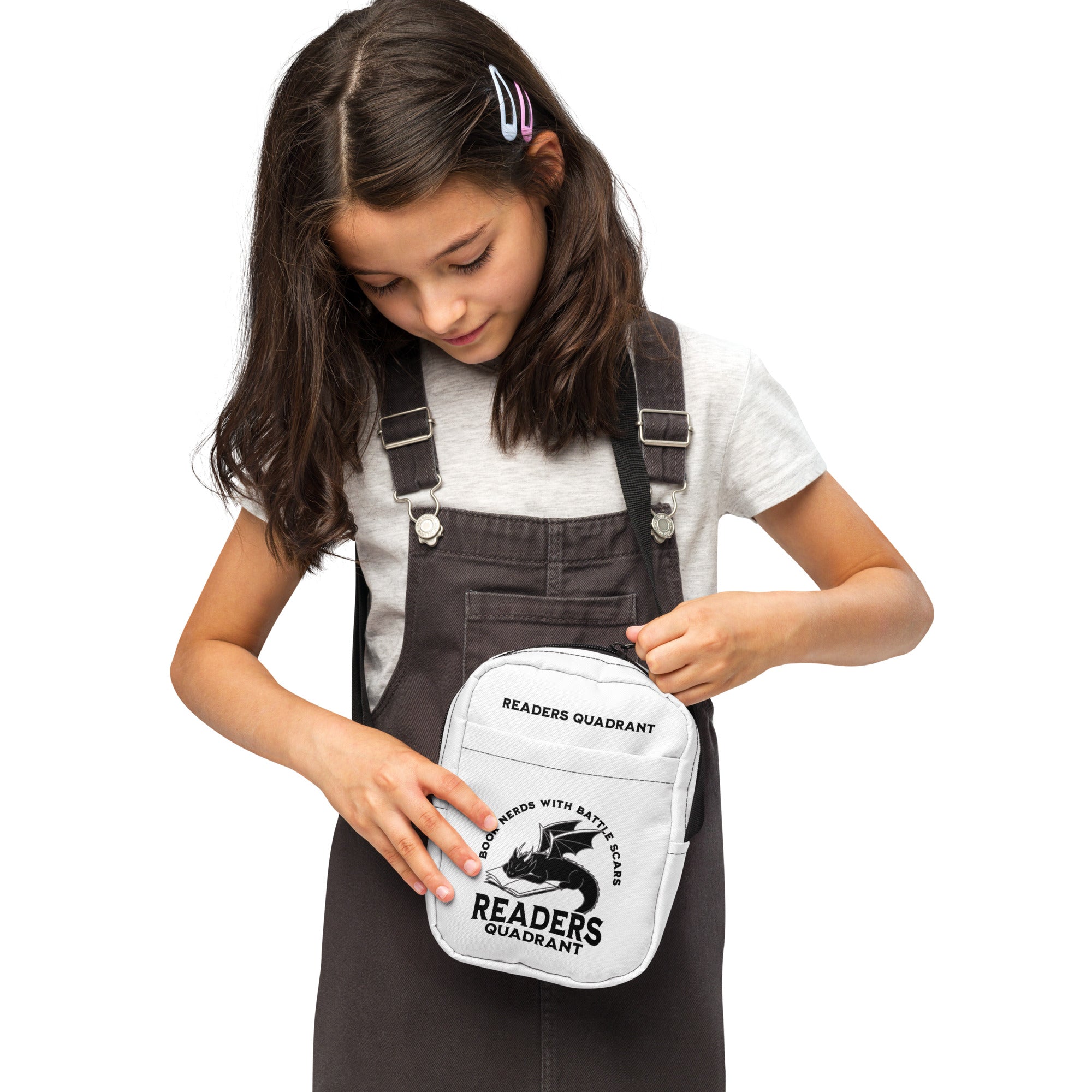 Readers Quadrant Battle Scars Crossbody Bag (Black Dragon