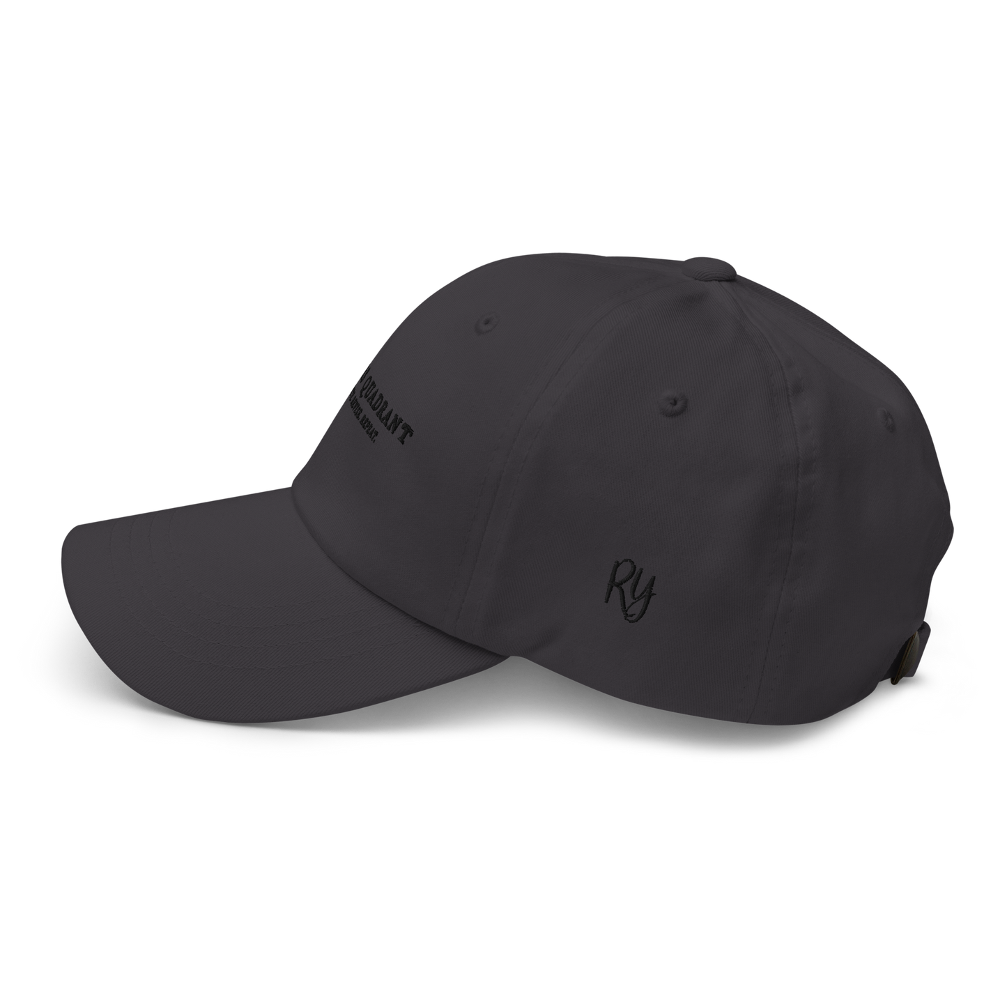 Writers Quadrant Embroidered Dad Hat (Black Text)