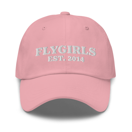 Flygirls  Est. 2014 Embroidered Dad Hat (White Text)