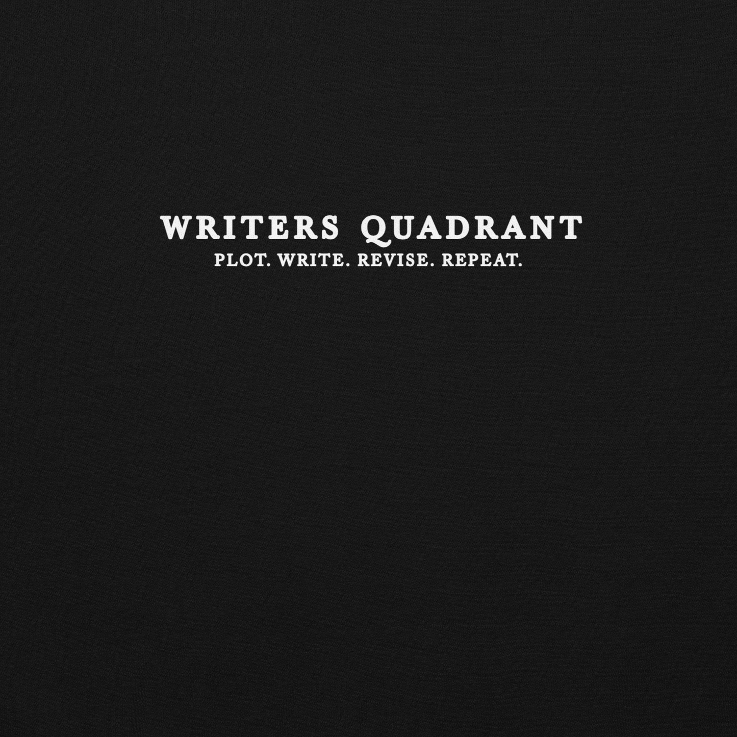 Writers Quadrant Unisex Crewneck Sweatshirt (White text)