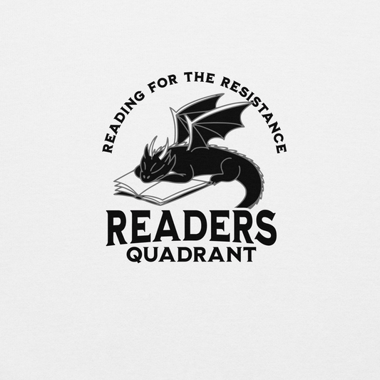 Readers Quadrant Resistance Unisex Heavy Blend Hoodie (Black Text, Black Dragon)