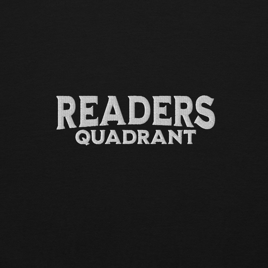 Readers Quadrant Unisex Heavy Blend Embroidered Hoodie (White Text)