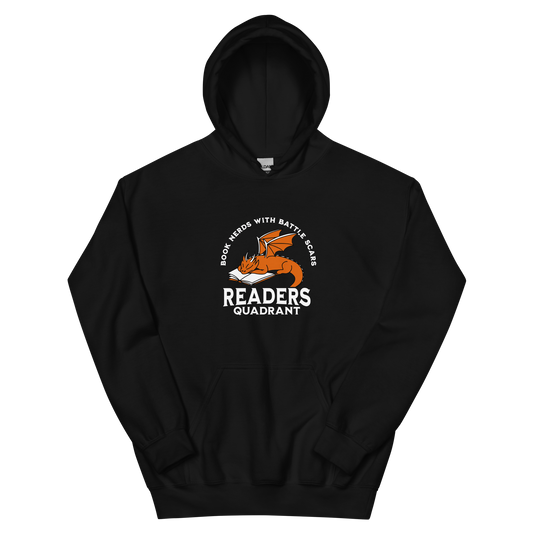 Readers Quadrant Battle Scars Unisex Heavy Blend Hoodie (Orange Dragon)