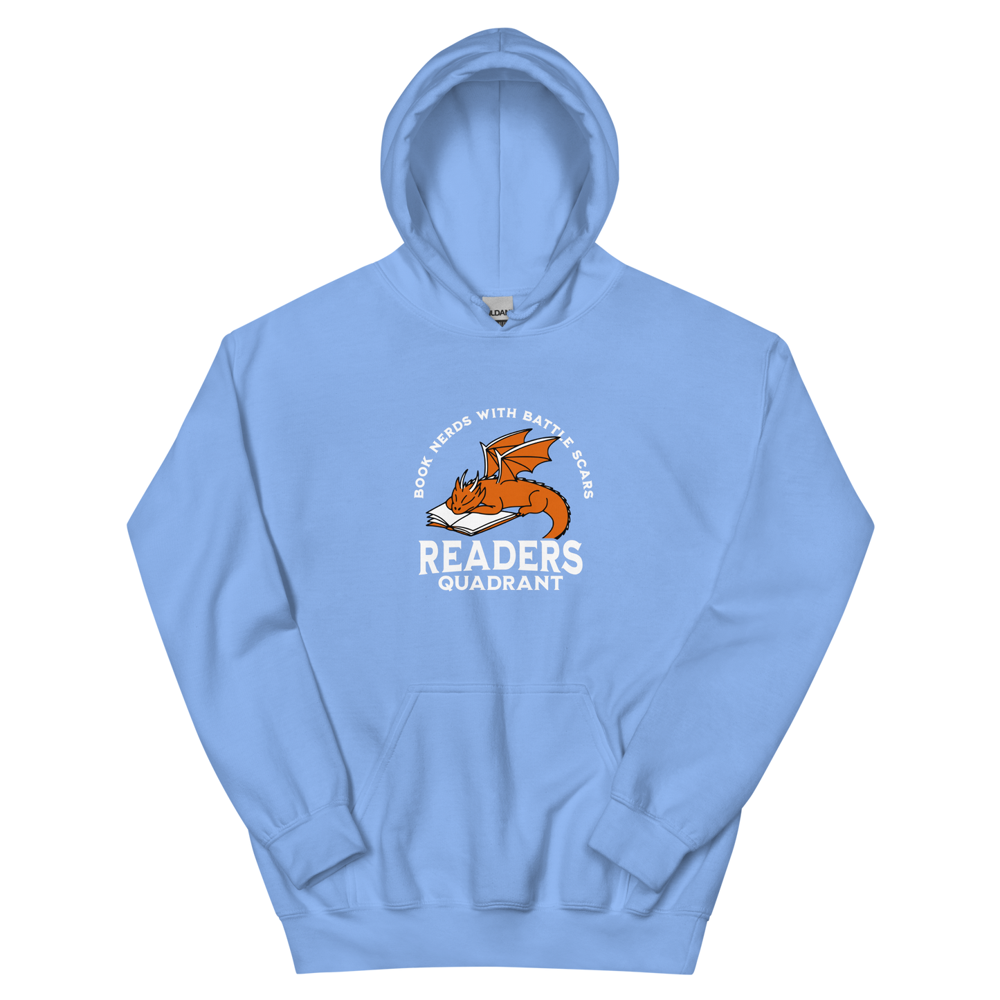 Readers Quadrant Battle Scars Unisex Heavy Blend Hoodie (Orange Dragon)