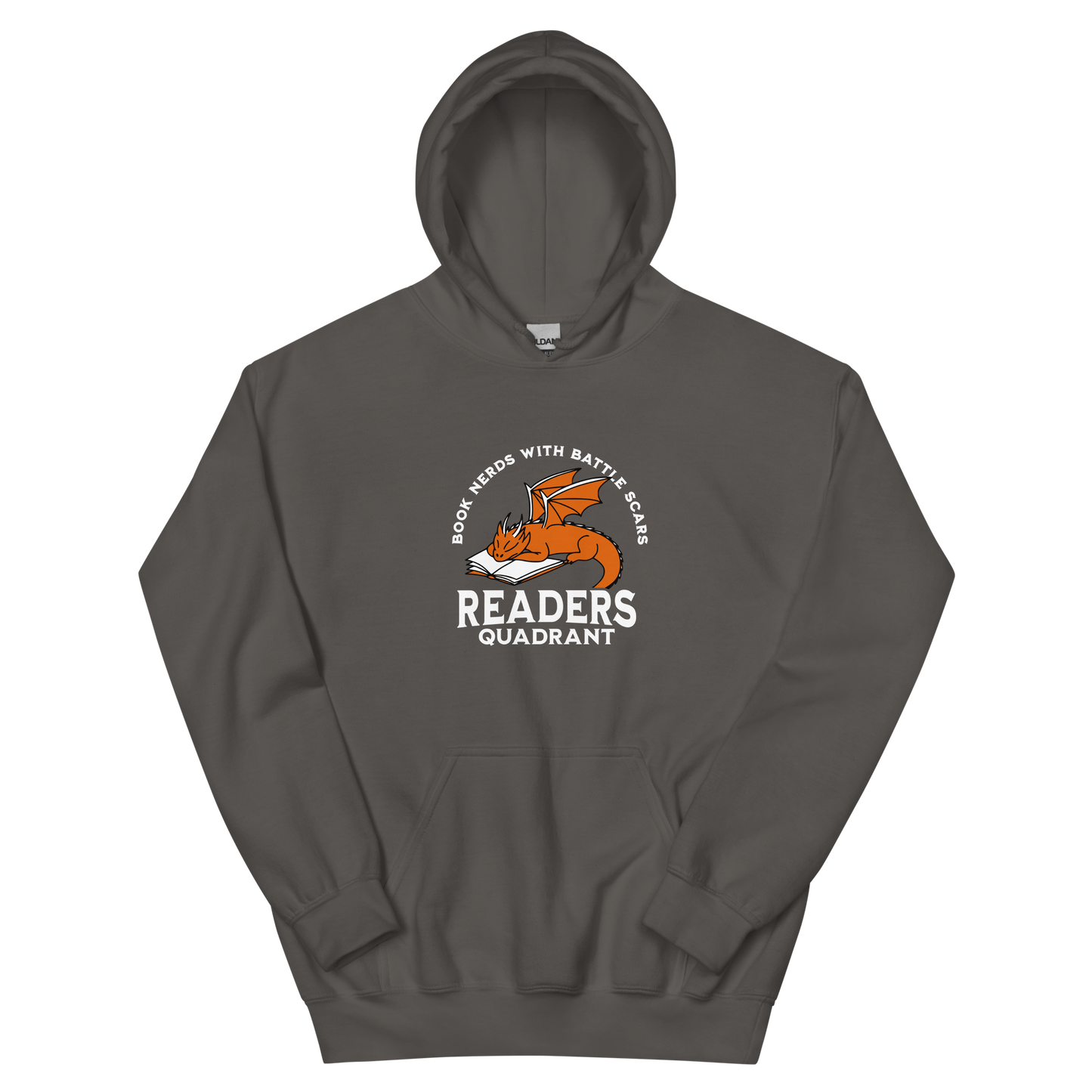 Readers Quadrant Battle Scars Unisex Heavy Blend Hoodie (Orange Dragon)