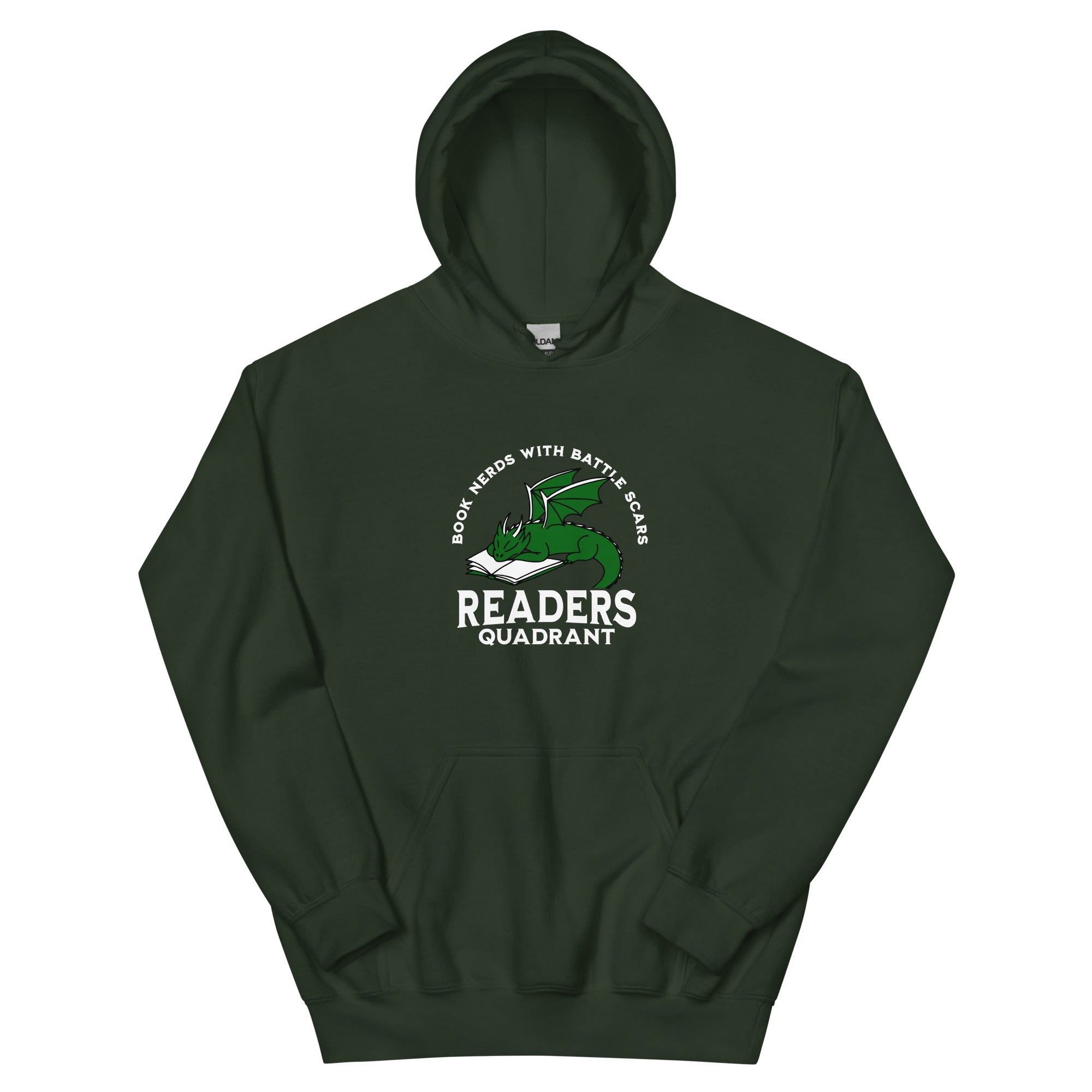 Readers Quadrant Battle Scars Unisex Heavy Blend Hoodie (Green Readers Quadrant Battle Scars Unisex Heavy Blend Hoodie (Green