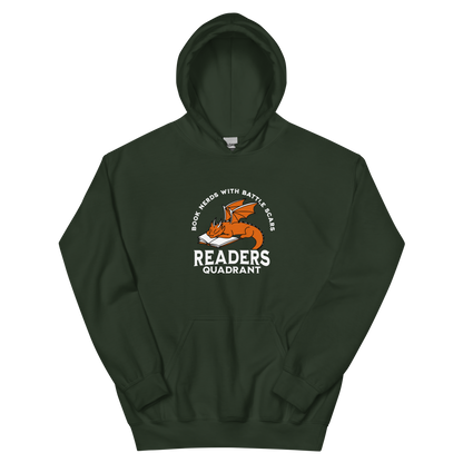 Readers Quadrant Battle Scars Unisex Heavy Blend Hoodie (Orange Dragon)