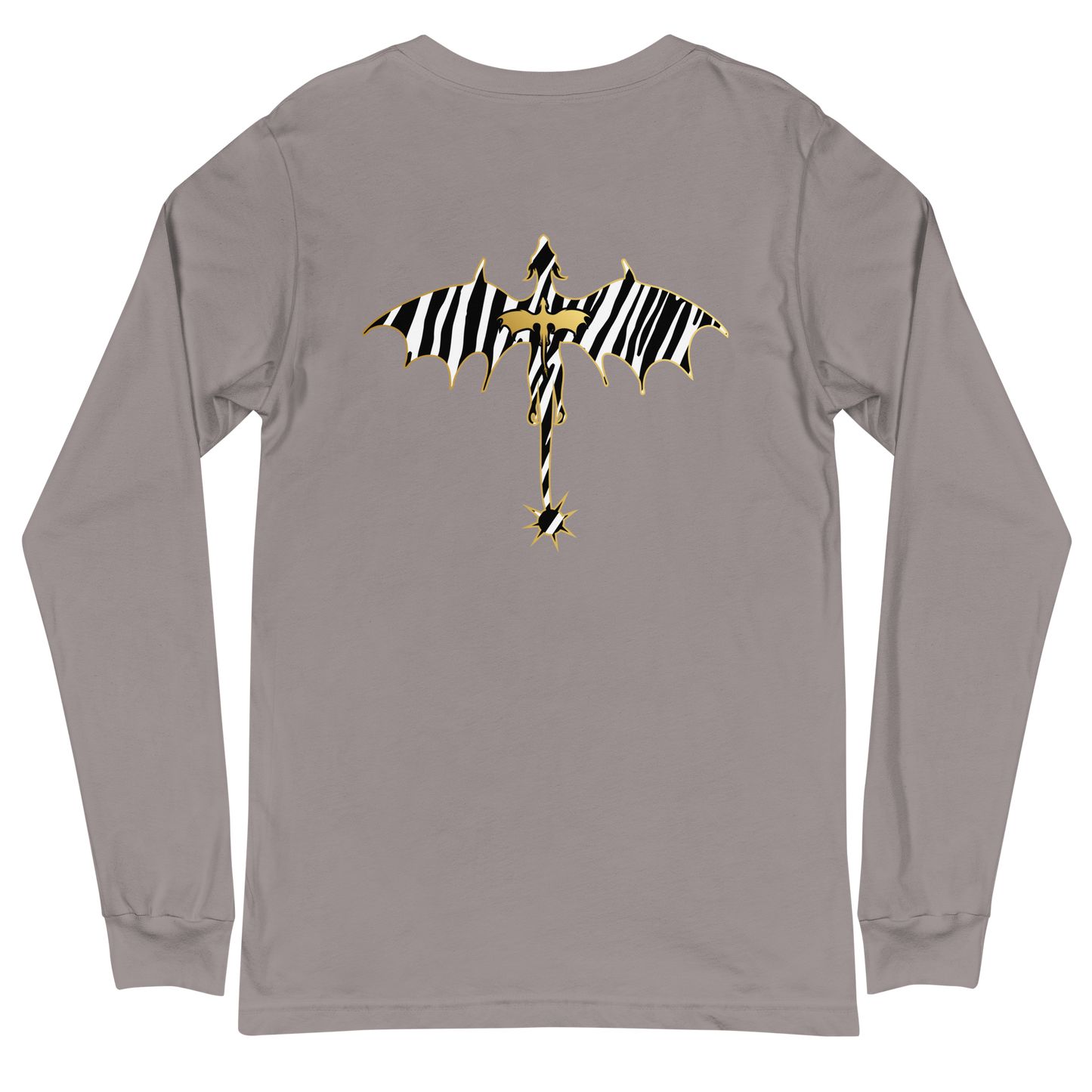 Zebra Relic Unisex Long Sleeve Tee with Back Detail