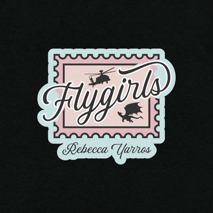 Flygirls Stamp Tri-Blend Short Sleeve Tee with Back Design (White Front)