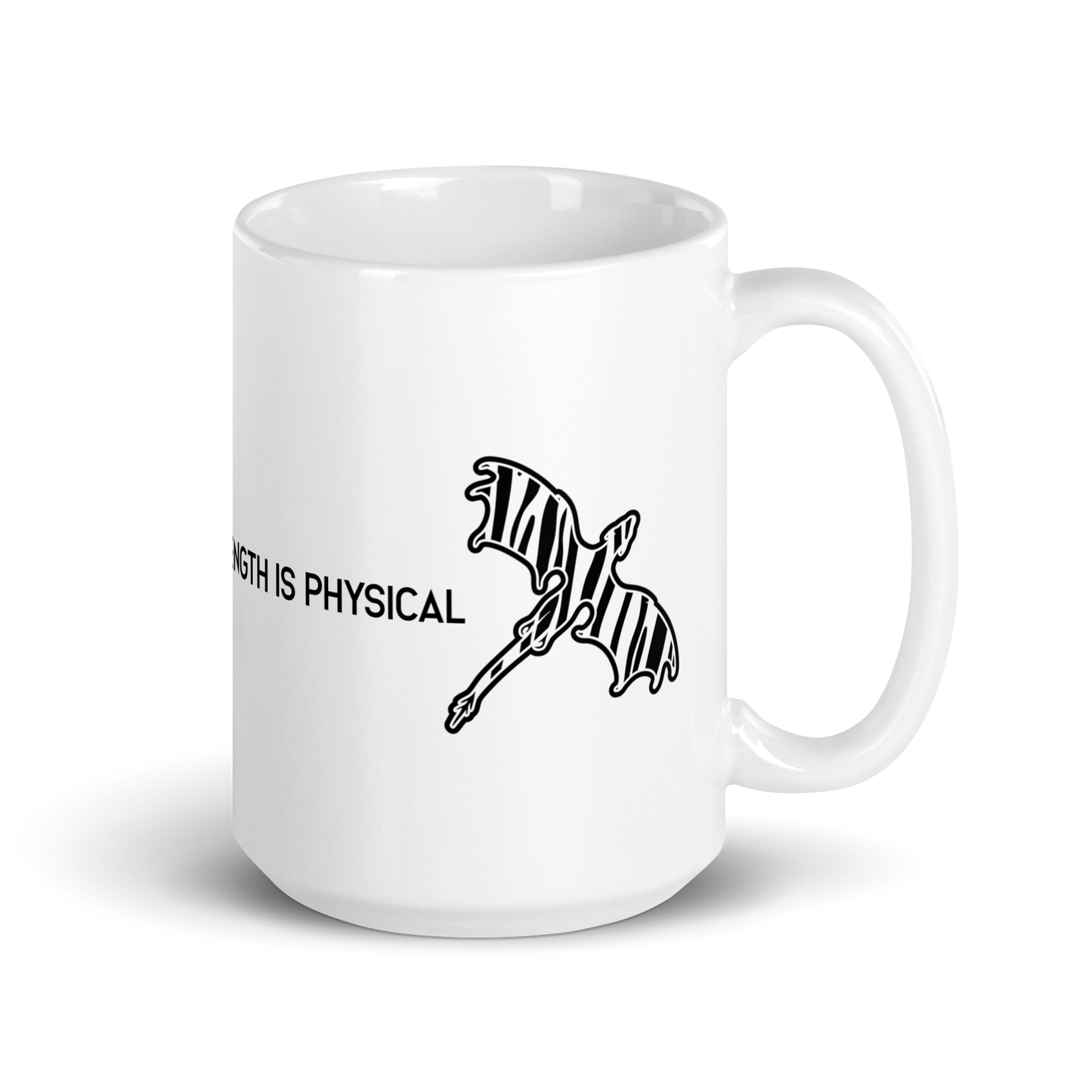 Zebra Dragon Glossy White 15 oz Mug