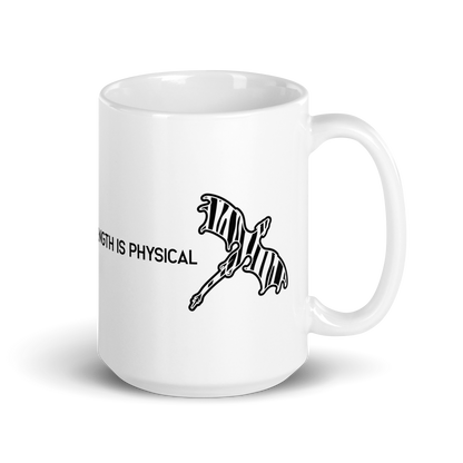 Zebra Dragon Glossy White 15 oz Mug
