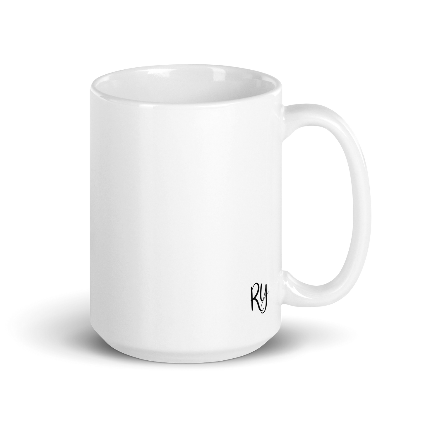 Flygirls Stamp White Glossy 15 oz Mug