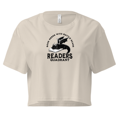 Readers Quadrant Battle Scars Women’s Crop Top (Black Dragon)