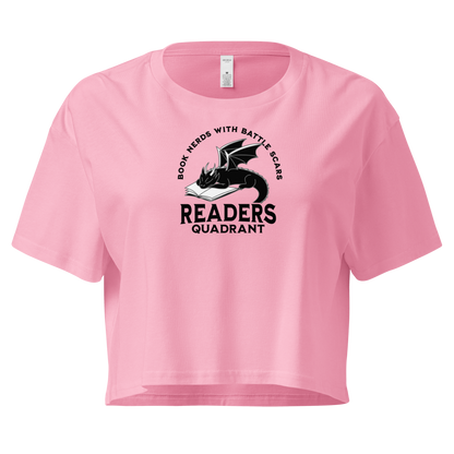 Readers Quadrant Battle Scars Women’s Crop Top (Black Dragon)