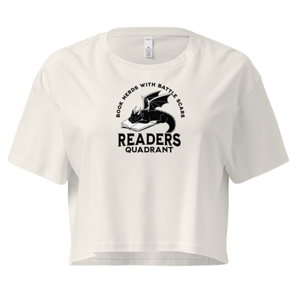 Readers Quadrant Battle Scars Women’s Crop Top (Black Dragon)