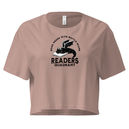 Readers Quadrant Battle Scars Women’s Crop Top (Black Dragon)