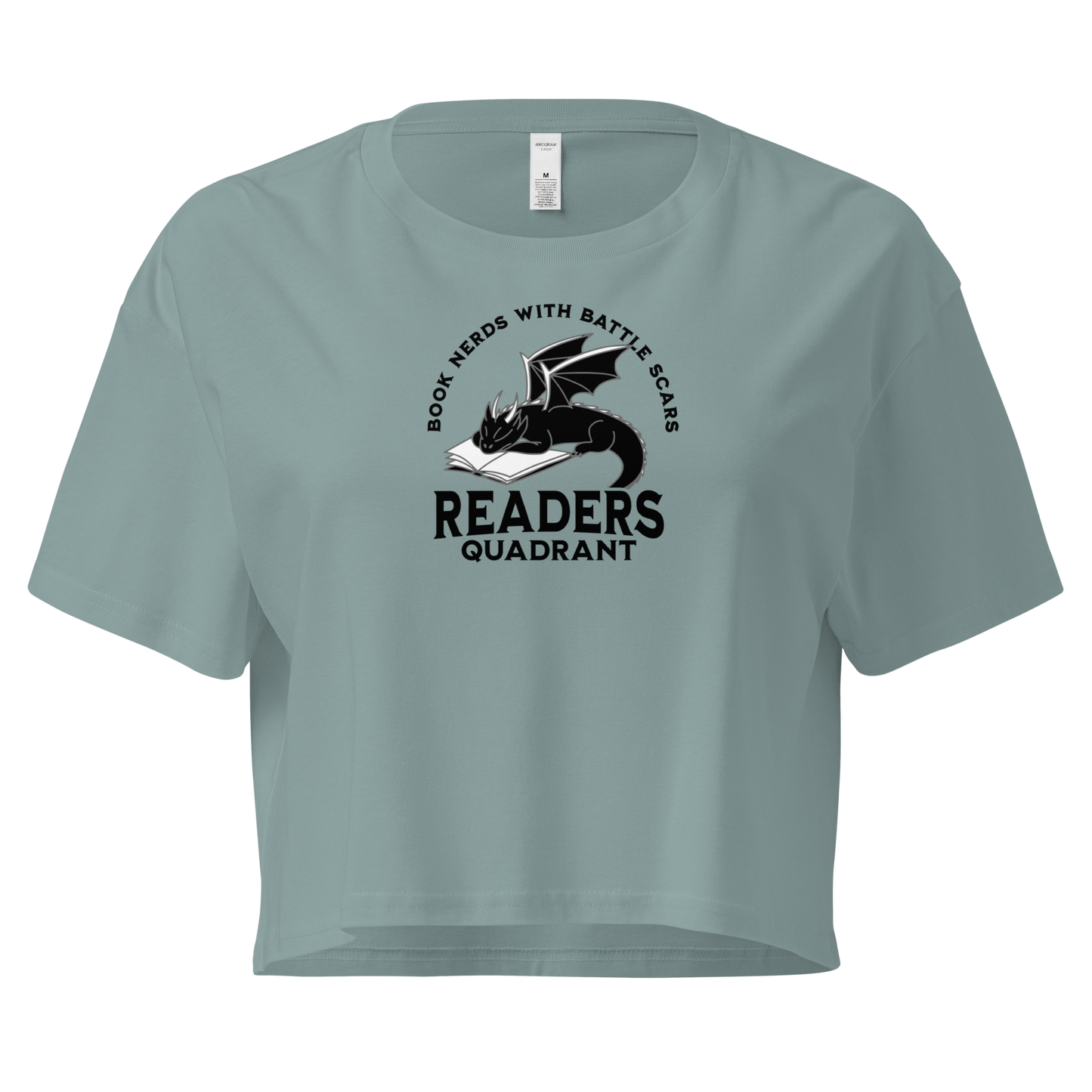 Readers Quadrant Battle Scars Women’s Crop Top (Black Dragon)