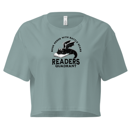 Readers Quadrant Battle Scars Women’s Crop Top (Black Dragon)
