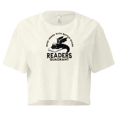 Readers Quadrant Battle Scars Women’s Crop Top (Black Dragon)