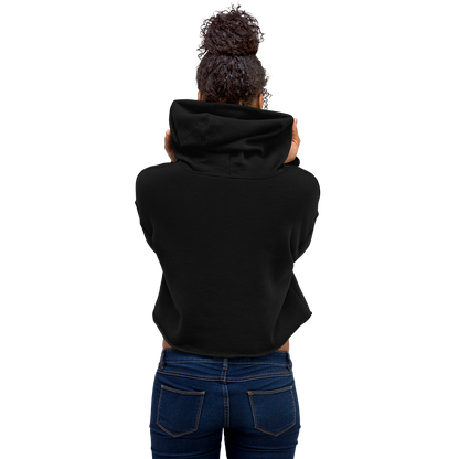 Flygirls Stamp Crop Hoodie (White Text)
