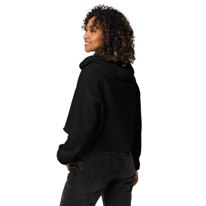 Flygirls Stamp Crop Hoodie (White Text)